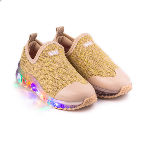 Pantofi Sport LED Bibi Roller Celebration Lurex/Gold