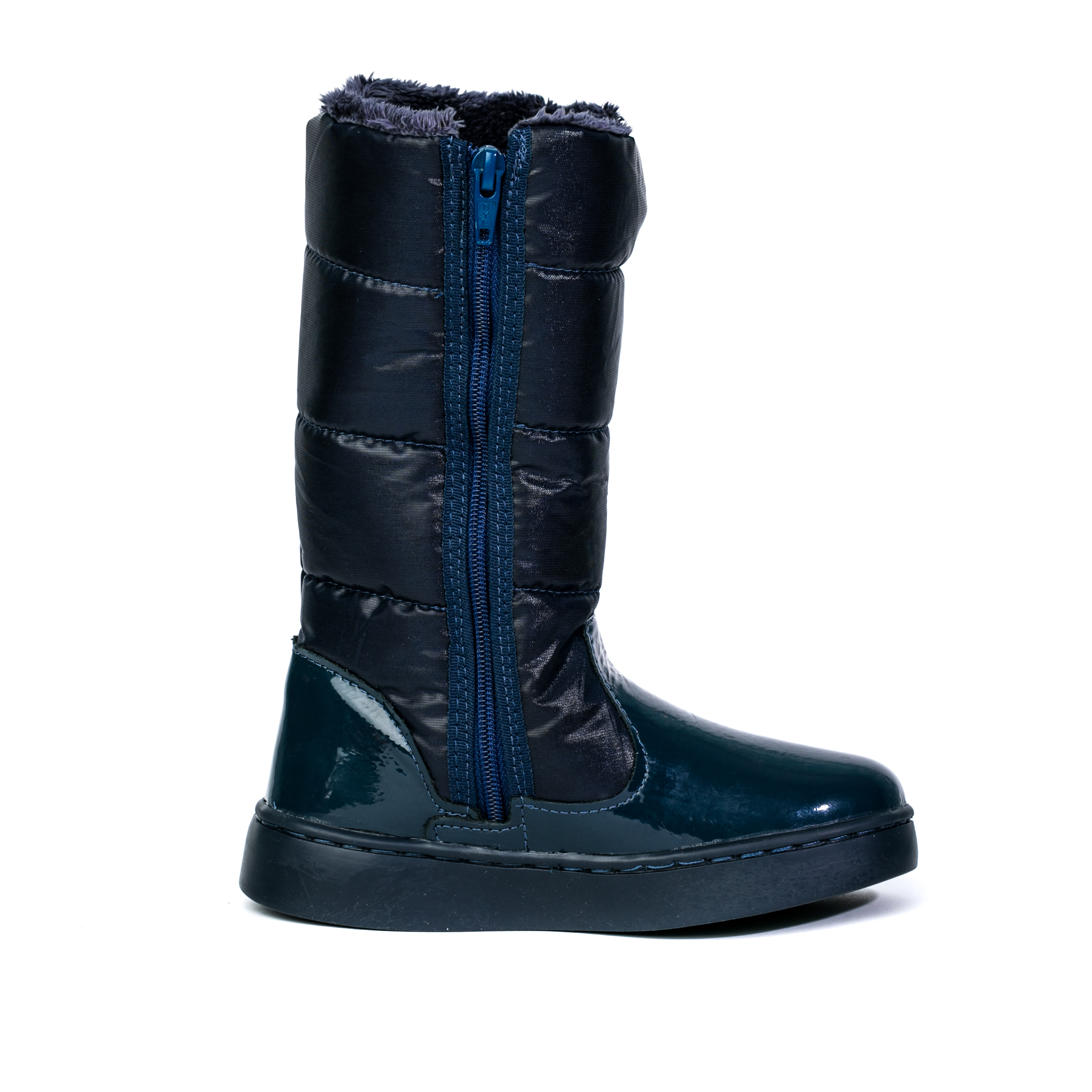 Cizme Fete Inalte Bibi Urban Boots Azul Imblanite