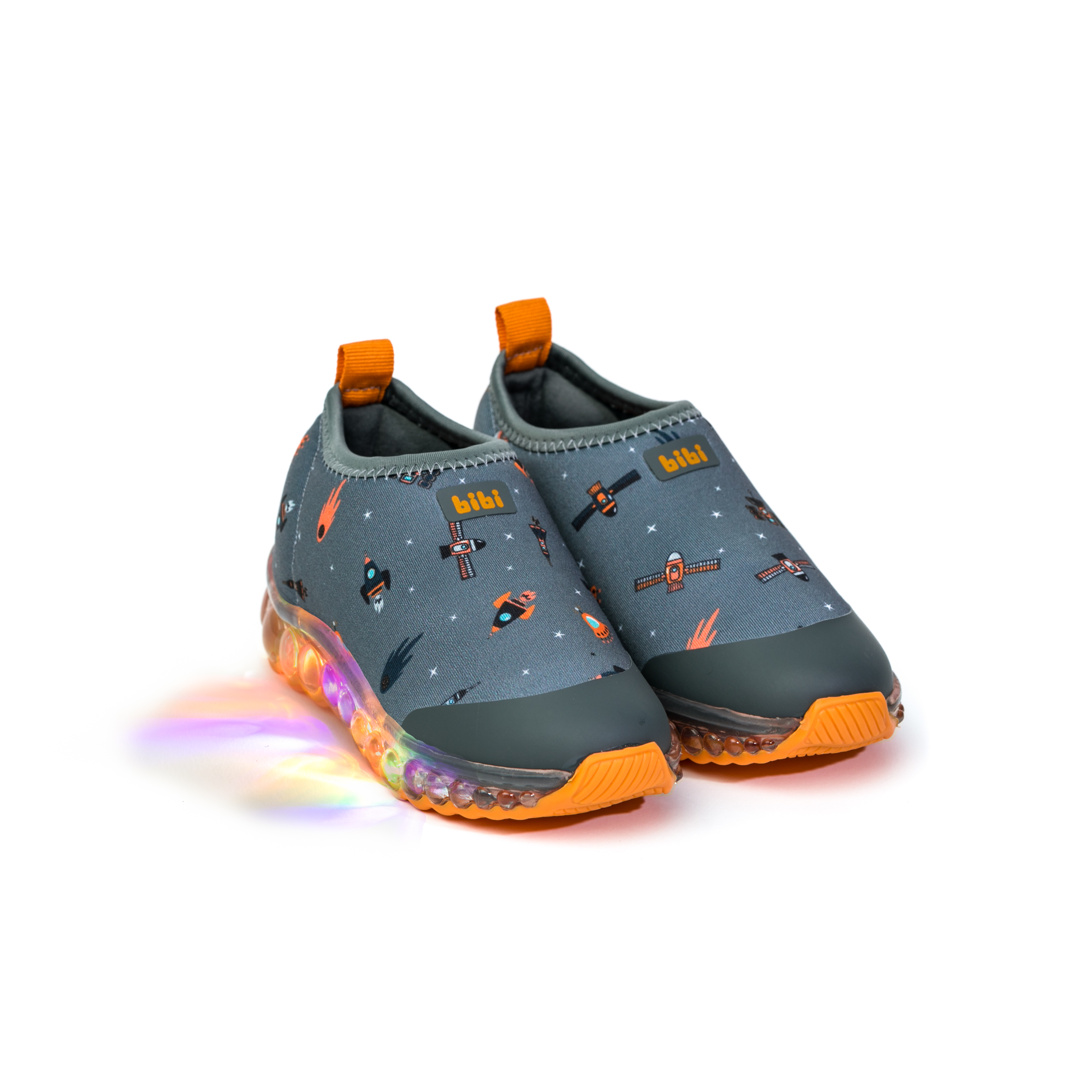 Pantofi Sport LED Bibi Roller Celebration Grey/Orange