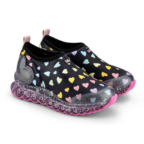 Pantofi Sport LED Bibi Roller Celebration Black Hearts