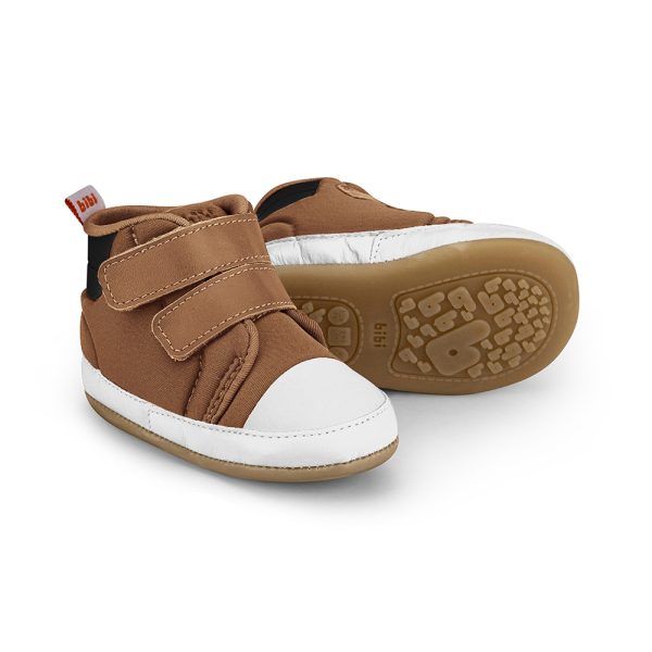 Ghetute Unisex Bibi Afeto Joy Caramel cu Velcro