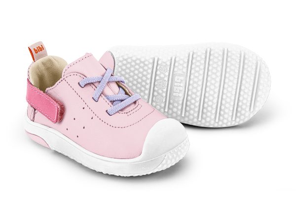 Pantofi Fete Bibi Prewalker Strap Pink